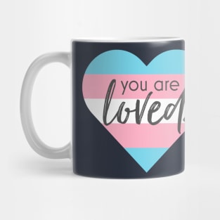 You Are Loved Trans heart Mug